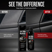 Car Plastic Restorer 120ml Black Trim Care Agent for Auto Detailing