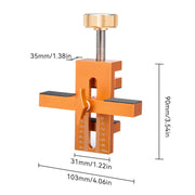 Adjustable Aluminum Alloy Cabinet Door Installation Positioner for 7-40mm